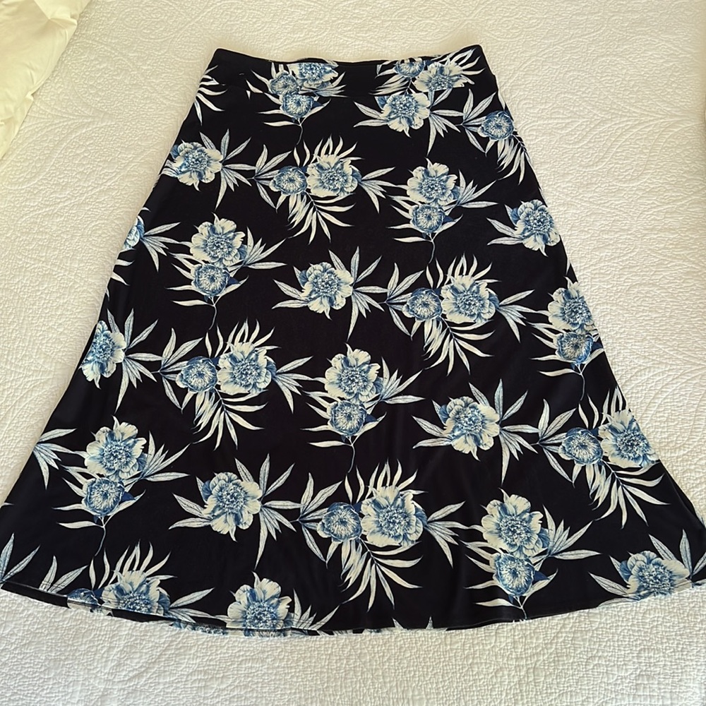 Talbots knit a-line maxi skirt